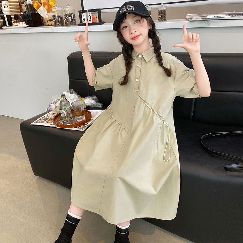 한국 아동복 여아 드레스 2025 여름 아동 스윗 캠퍼 - Korean Style A Line Shirt Dress 리뷰 및 가격